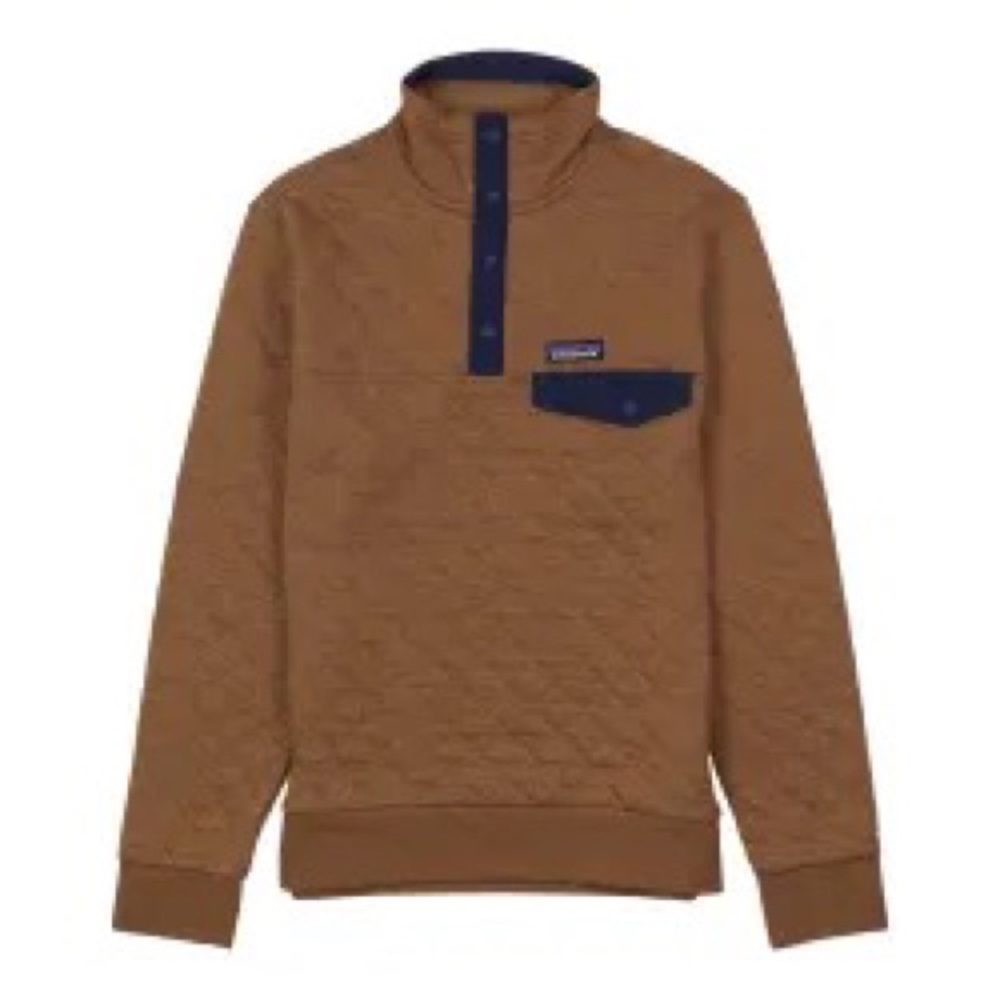 Men’s lightly used Patagonia quilted Snap-T organic cotton pullover style# 25371
